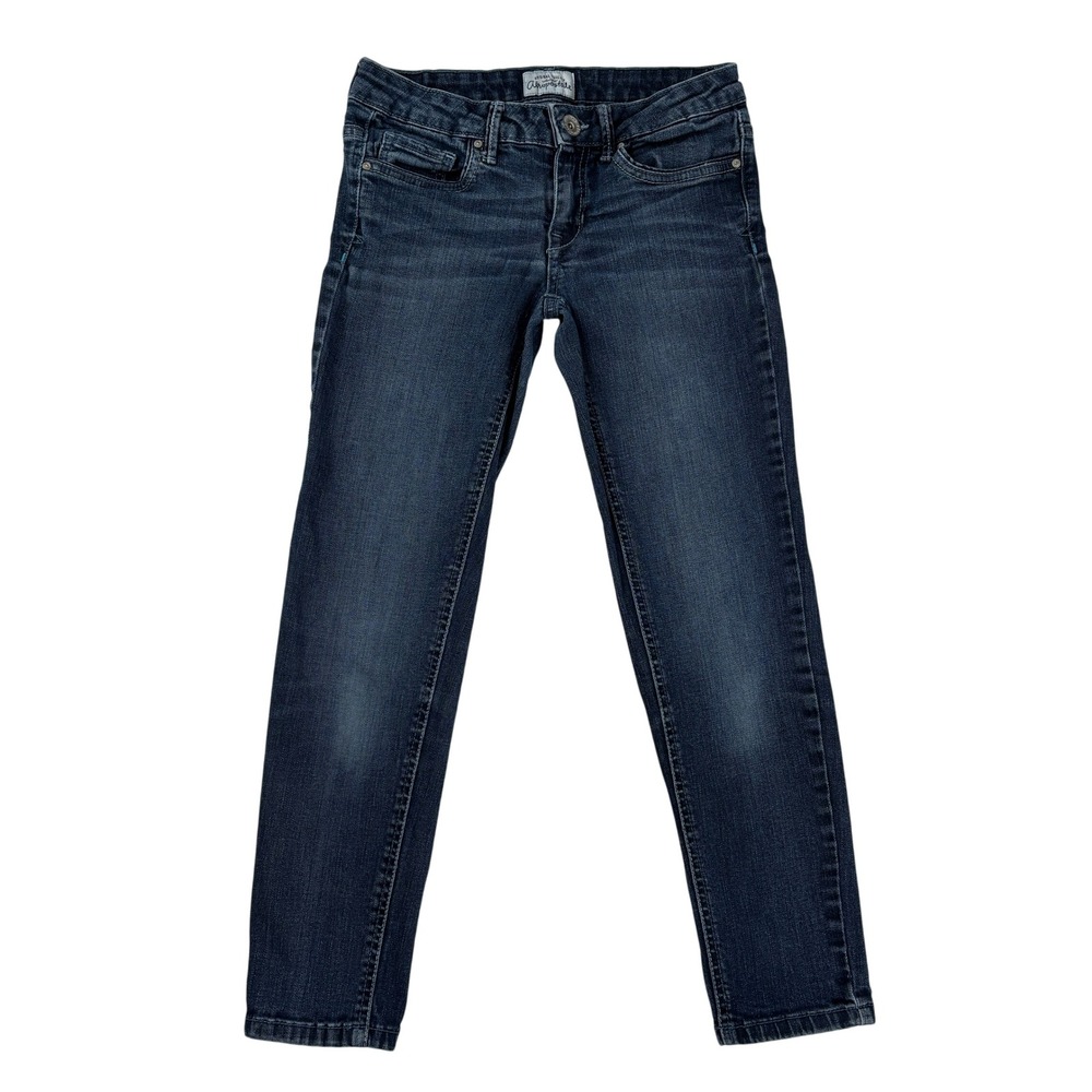 Aeropostale Lola Cropped Jegging Size 3/4 Blue Stretch Denim